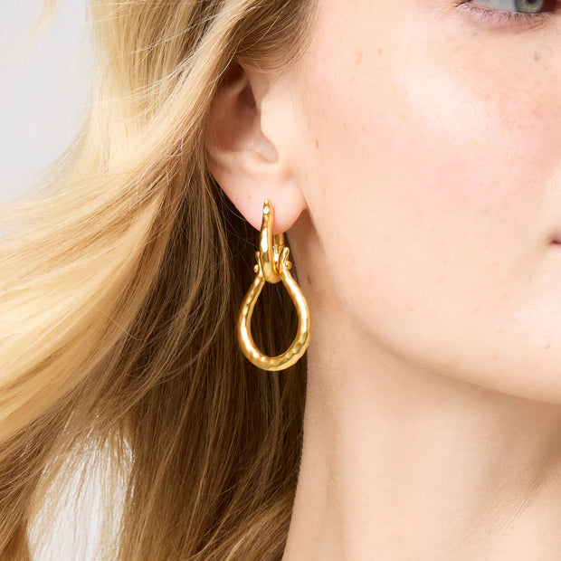 Judy Vos Saratoga 2-in-1 Earrings Gold