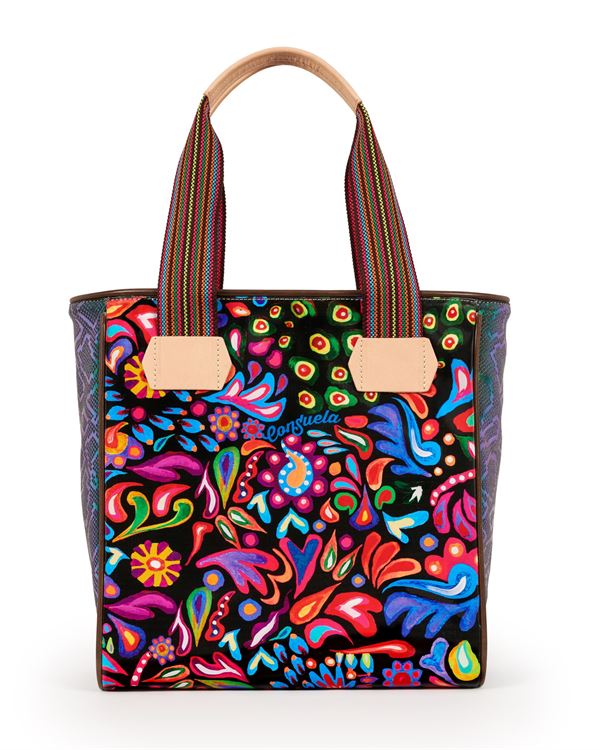 Consuela Classic Tote, Sophia Black Swirly