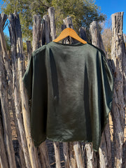 Forest Green Draped Top