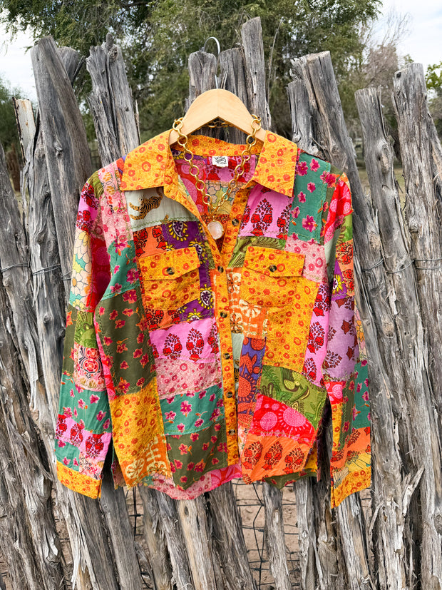 Ivy Jane Fall Patchwork Camp Shirt