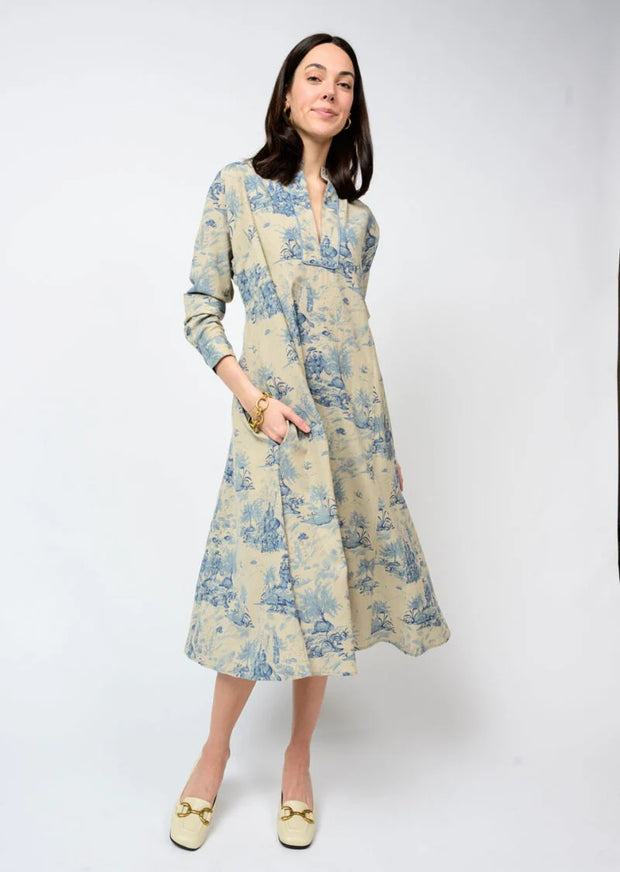 Ivy Toile Midi Dress