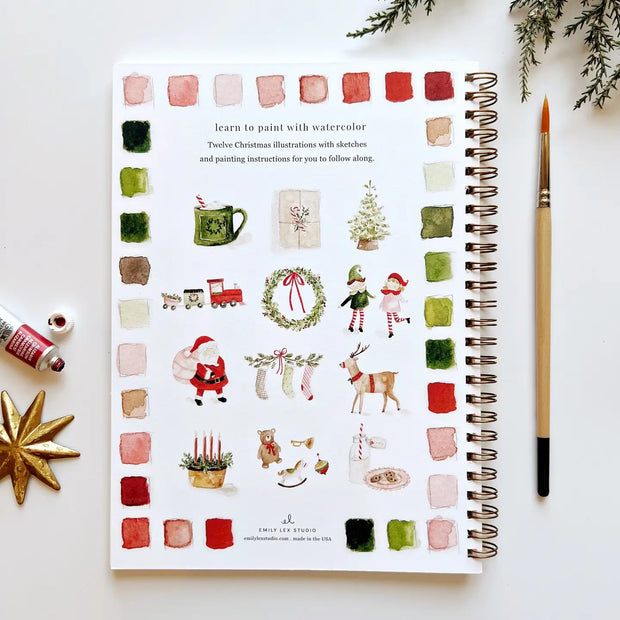 Winter and Holiday Watercolor Workbooks