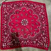 Classic Crimson Paisley Wild Rag