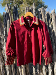 House Divided Burgundy Top