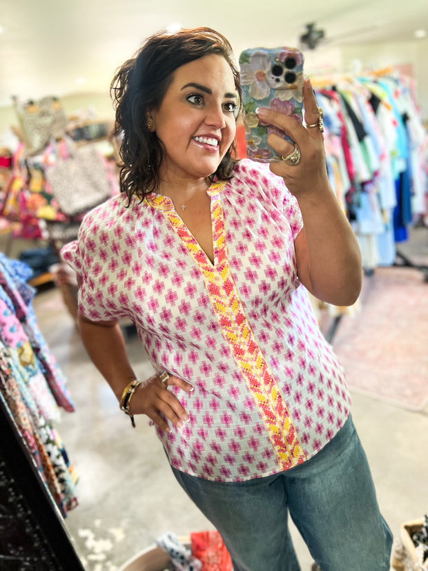 Ivy Jane Trellis Stitched Popover