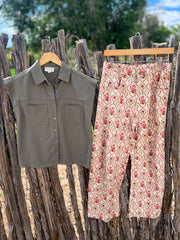 Floral Barrel Jeans