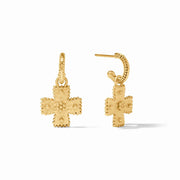 Julie Vos Canterbury Hoop and Charm Earrings