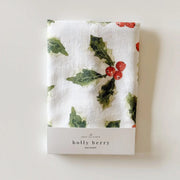 Holly Berry Tea Towel