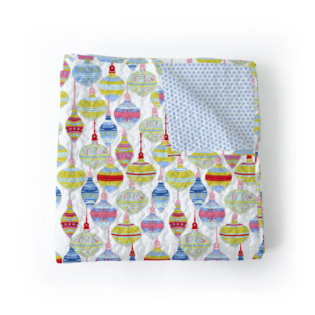 Holiday Ornaments King Quilt