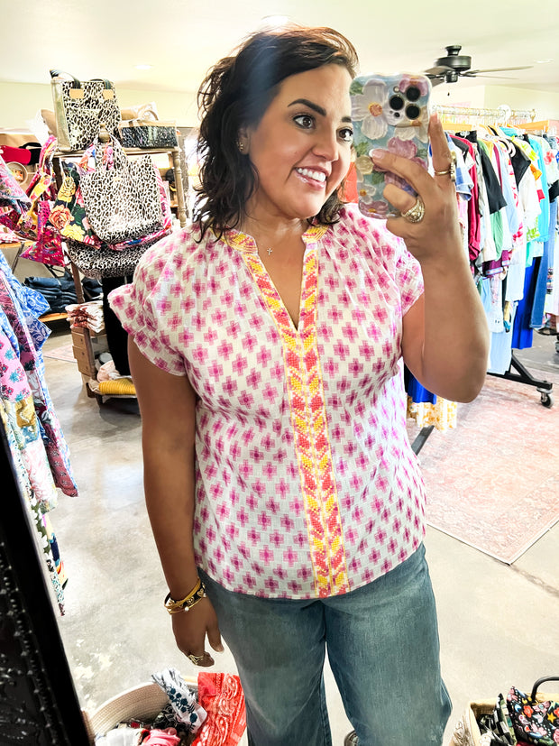 Ivy Jane Trellis Stitched Popover
