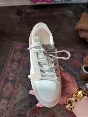 Lily White Lace Up Sneaker