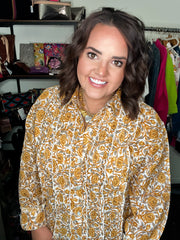Ivy Jane Tuxedo Gauze Top