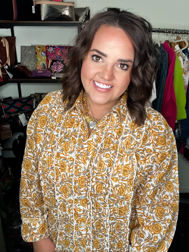 Ivy Jane Tuxedo Gauze Top
