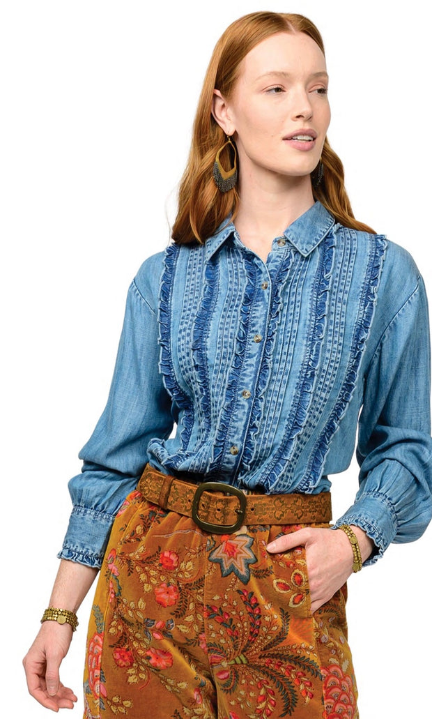 Ivy Jane Tuxedo Denim Shirt