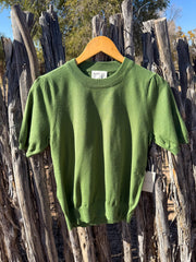 Spruce Green Puff Sleeve Top