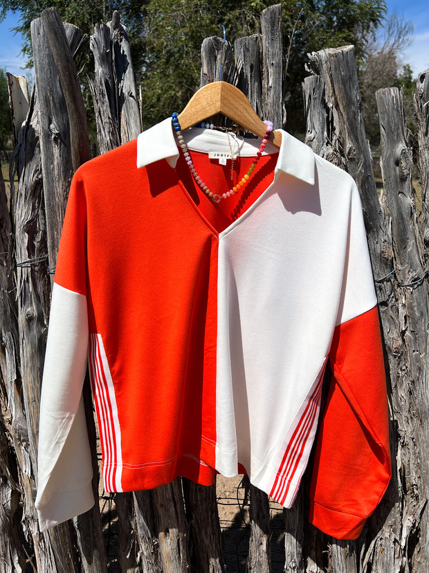 Orange & Cream Miners Top