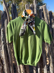 Spruce Green Puff Sleeve Top