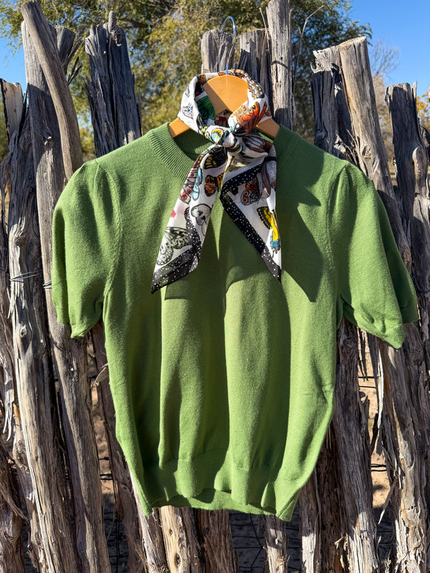 Spruce Green Puff Sleeve Top