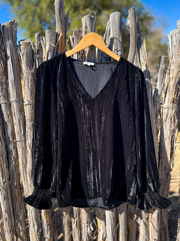 Jodi Black Velvet Top