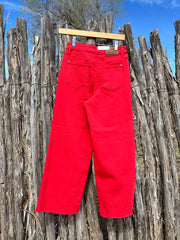 Judy Blue Red Crop Jeans