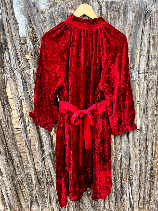 Ivy Jane Ramona Red Velvet Dress