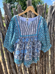 Ivy Jane Multi Blues Top