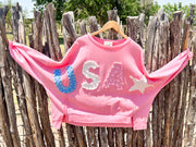 USA Pink Top