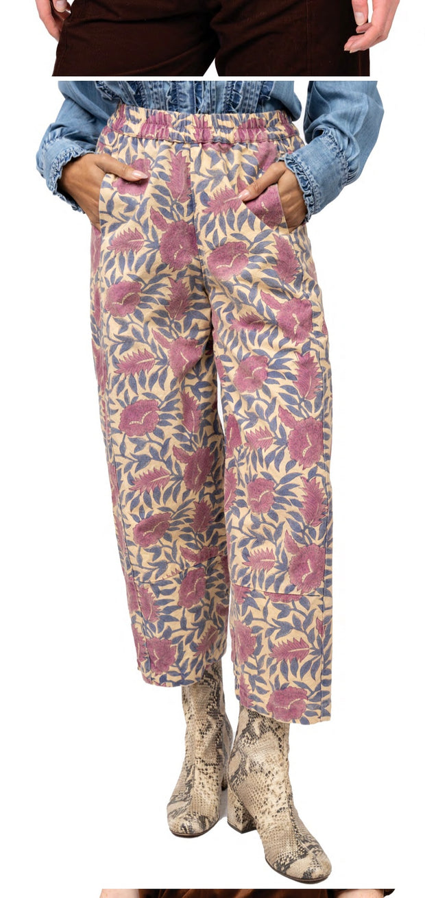 Ivy Jane Pull on Barrel Pants - Plum