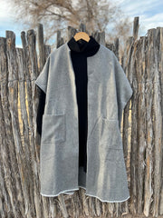 Wool Blend Blanket Stitch Jacket