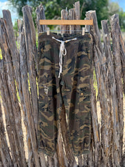 Camo Twill Jogger Pants