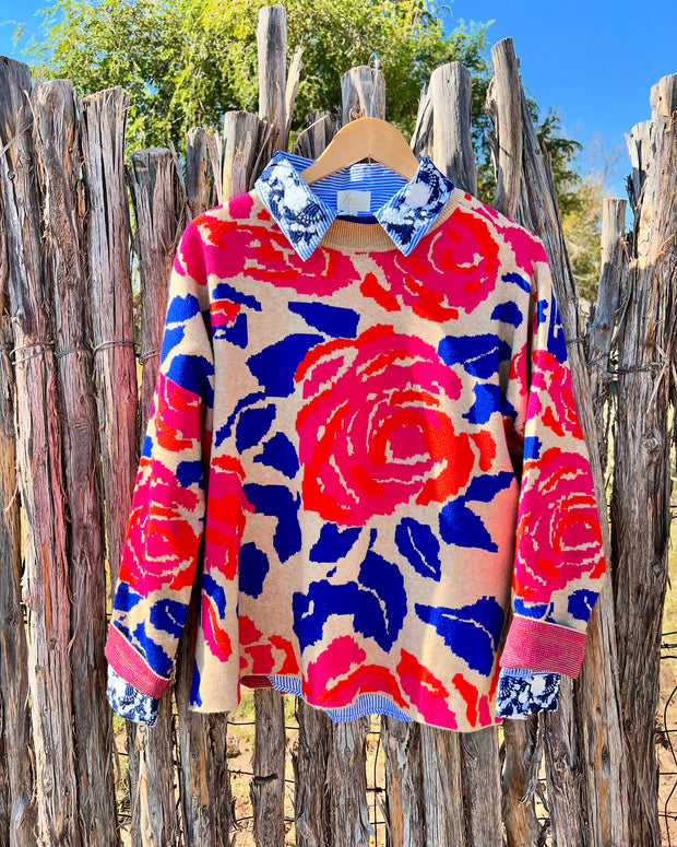 Flower Power Lightweight Sweater