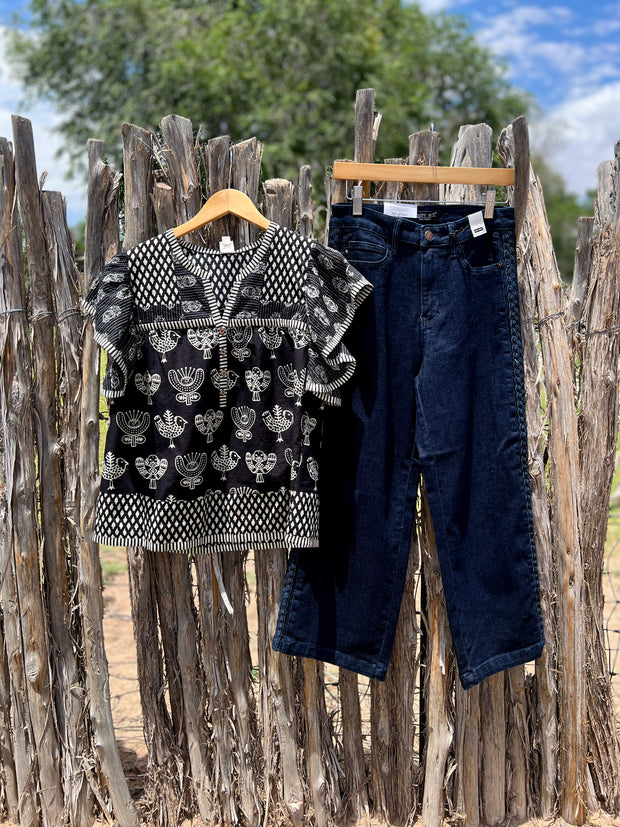 Ivy Jane Patched Patterns Top