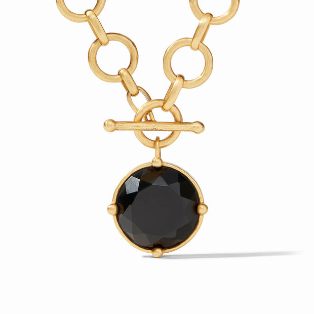 Julie Vos Honeybee Demi Necklace - Obsidian Black