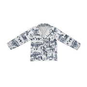 Aledo Toile Navy Quilted Cropped Jacket