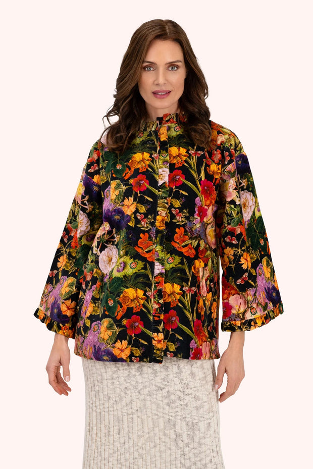 Midnight Posey Velvet Jacket