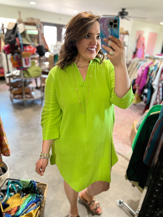 Ivy Jane Lime Popover Tunic