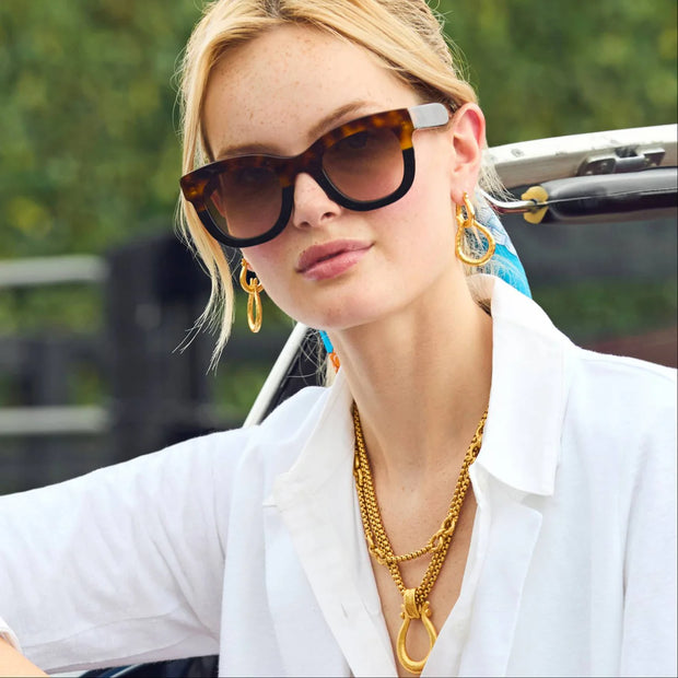 Judy Vos Saratoga 2-in-1 Earrings Gold
