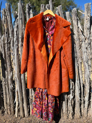 Ivy Jane Rust Faux Fur & Suede Coat