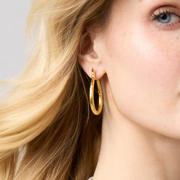 Julie Vos Saratoga Hoop -Gold -M