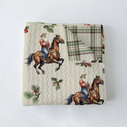 Cowboy Christmas King Quilt
