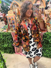 Midnight Posey Velvet Jacket