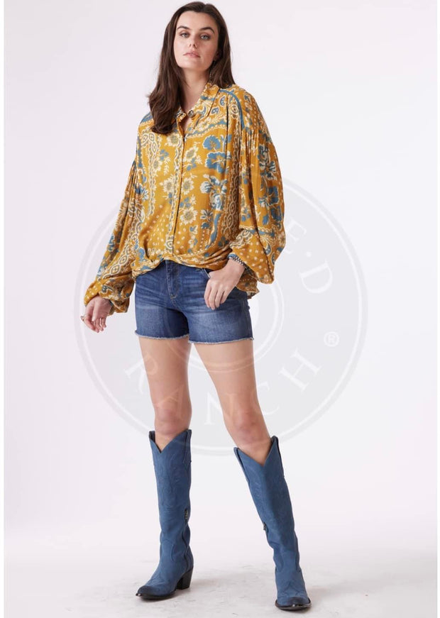 Pecos Bandana Blouse M