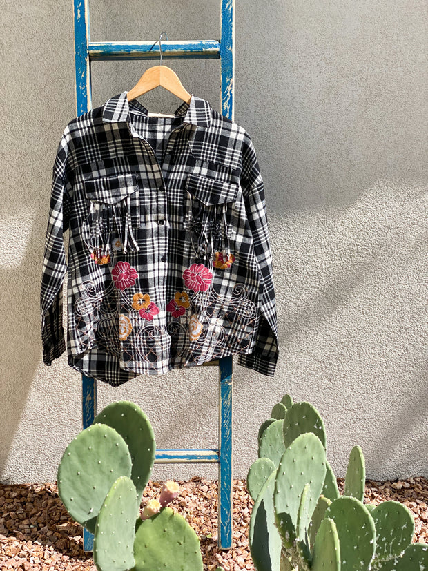 Space Cowgirl Plaid Shirt {or jacket}
