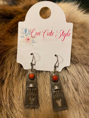 Bear Claw Coral Earrings