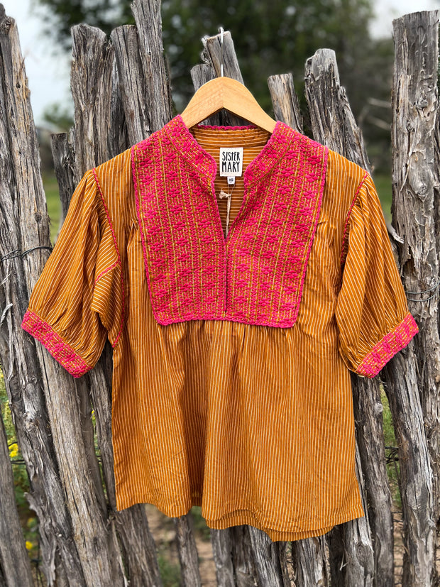 Ivy Jane Sandy Gold Stripe Top
