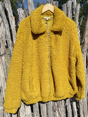 Mustard Faux Wool Jacket