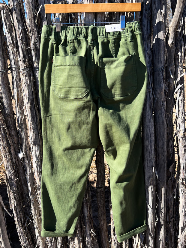 Judy Blue Olive Double Cuff Jogger