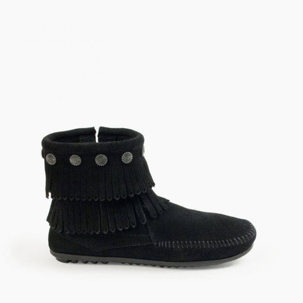 Minnetonka Double Layer Side Zip Bootie