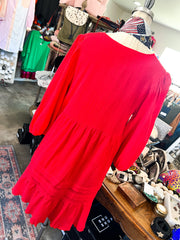 Red Gauzy Dress