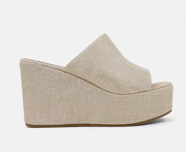 Gold Woven Wedge